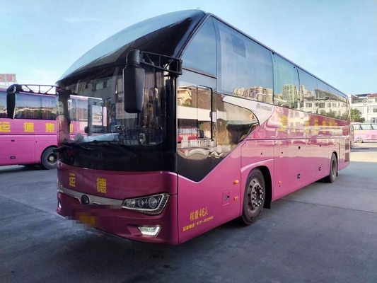 2017년 46 Seater는 양호한 상태의 Yutong 버스 ZK6128 디젤 엔진을 사용했습니다