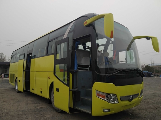 사용된 상업적 버스 중간 도어 49 자리 웨이차이 엔진 중고로 어린 협회 대형 버스 ZK6110 LHD