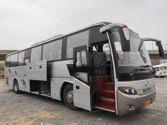 사용된 투어 버스 54 자리 12 미터 유차이 6 실린더 엔진 양여닫이 은색 2번째 손 더 높은 KLQ6125