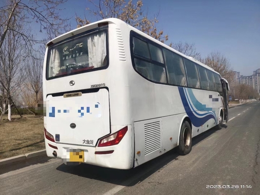 창문 중앙 유동로 도어 47 좌석 에어컨 사용된 킹롱 버스 XMQ6101을 밀봉하는 2번째 손 버스 10.5 미터