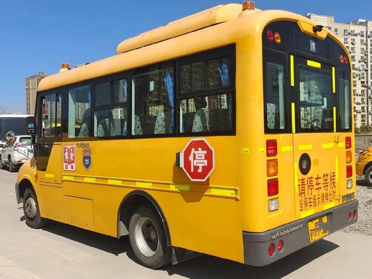 에어컨과 창문을 미끄러지게 하는 간접이 학교 버스 옐로우 컬러 27 자리 전방 엔진은 유통 버스 ZK6609를 사용했습니다