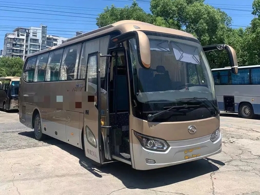 사용된 대형 버스 웨이차이 엔진 34 자리 2018년 금빛 컬러 8은 2번째 손 킹롱 XMQ6802를 잽니다