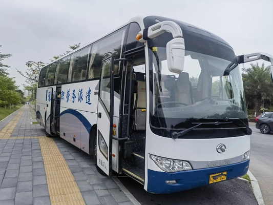 2번째 손 버스 2016년 양여닫이 47 자리 유차이 엔진 6 실린더 LHD / RHD는 킹롱 XMQ6117을 사용했습니다