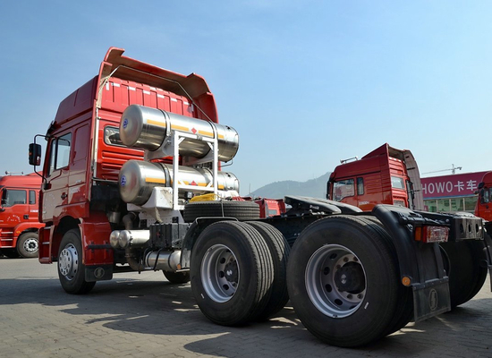 샤크맨 트럭 헤드 6*4 드라이브 모드 말 트랙터 LNG 대형 가스 탱커 380hp 석탄 운송
