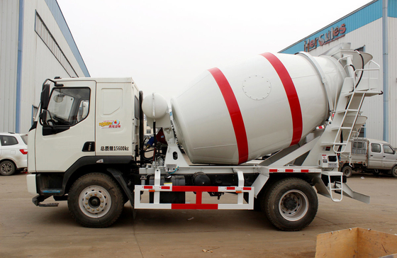 믹서 트럭 콘크리트 류키 4x2 6 타이어 소형 시멘트 믹서 4 큐브 탱커 용량 160hp