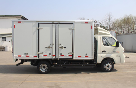 미니 박스 트럭 3.7 미터 밴 박스 2 개의 문과 함께 단일 객실 A / C 가솔린 엔진 6 타이어