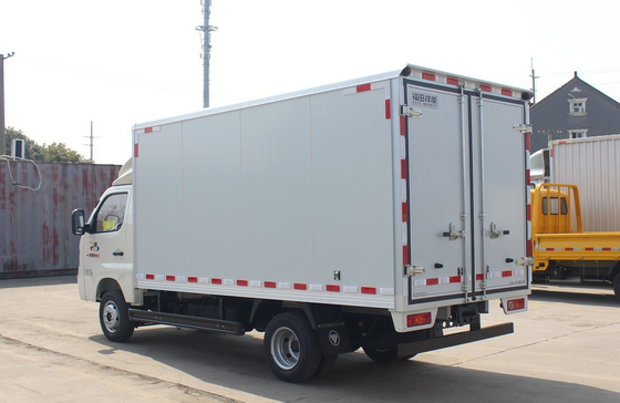 미니 박스 트럭 3.7 미터 밴 박스 2 개의 문과 함께 단일 객실 A / C 가솔린 엔진 6 타이어