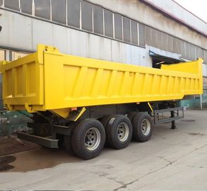 3대의 차축에 의하여 사용되는 트럭 트레일러, 45 톤 탑재량을 가진 사용된 팁 주는 사람 트레일러