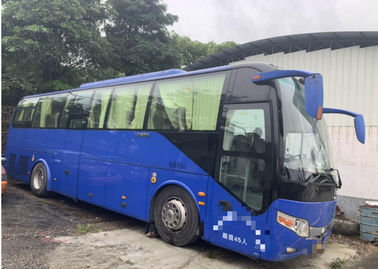45 좌석이 15000KG에 의하여 진한 파란색 사용한 Yutong 2014 년 디젤 엔진 LHD A/C를 가진 버스로 갑니다