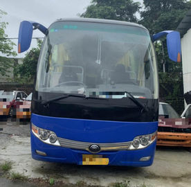 45 좌석이 15000KG에 의하여 진한 파란색 사용한 Yutong 2014 년 디젤 엔진 LHD A/C를 가진 버스로 갑니다