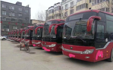 빨간 Yutong는 연안 무역선 버스 ZK6121HQ3Z 68 좌석 RHD 지원 디젤 엔진 A/C 2 문을 이용했습니다