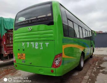 왼쪽 드라이브 녹색 초침 관광 버스 35 좌석 디젤 엔진 유로 IV 8045mm 길이