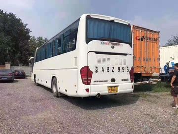 Yutong는 6122의 시리즈 55 초침 차 버스 디젤 엔진 LHD에 자동적인 문을 가진 2017 년 백색 색깔 호화스러운 좌석 자리를 줍니다