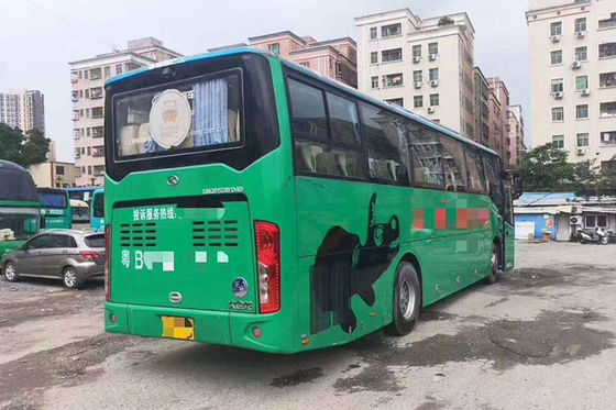 킹롱 디젤 엔진 2016년 녹색 고급 191kW 51 자리는 투어 버스를 사용했습니다