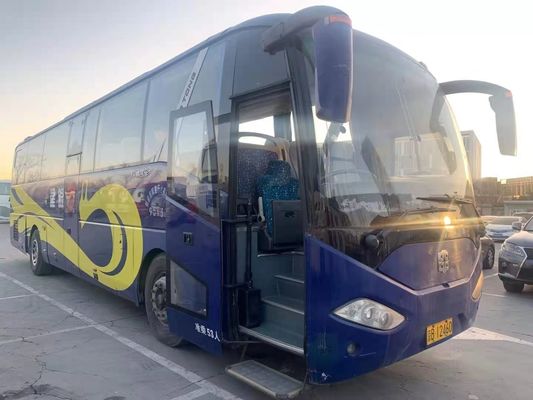 53개의 좌석 LCK6125 Zhongtong은 여객 Euro III Coach Bus 여객 버스를 위한 코치 버스를 사용했습니다