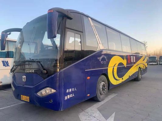53개의 좌석 LCK6125 Zhongtong은 여객 Euro III Coach Bus 여객 버스를 위한 코치 버스를 사용했습니다