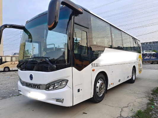 38석 새로운 투어 버스 Sunlong 브랜드 SLK6903 에어백 섀시 2020 Euro6 새로운 코치 버스 저킬로미터 Yuchai 후방 엔진