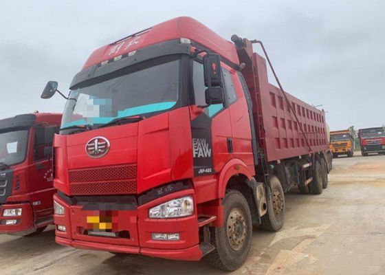 중국 중고 FAW J6P 대형 트럭 420 마력 8X4 8.2m 덤퍼 트럭 CA5310ZLJP66K24L6T4AE5