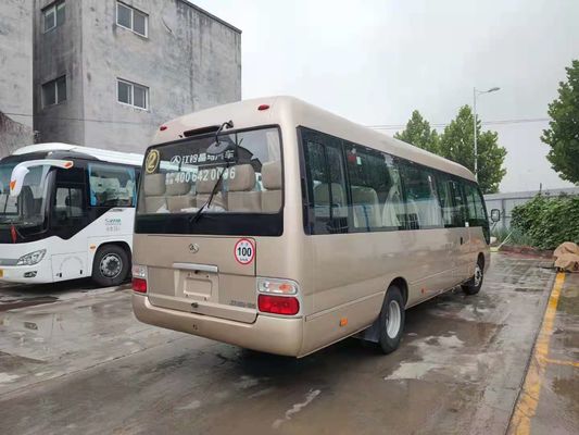 2020년 32 좌석은 Jiangling 코스터 버스, 사업을 위한 사업 좌석을 가진 사용된 소형 버스 코스터 버스를 사용했습니다
