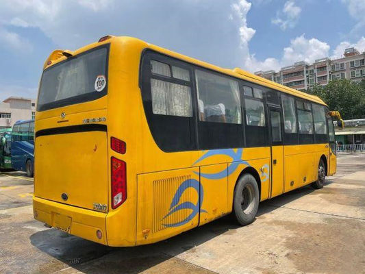 사용된 Kinglong 버스 XMQ6110 후방 엔진 사용된 코치 버스 양쪽으로 여닫는 문 50 좌석 Euro IV 에어백 섀시