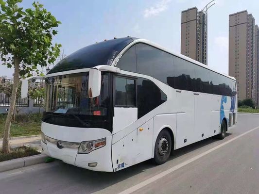 사용된 Yutong 버스 55 좌석 Weichai 후방 엔진 초침 버스 ZK6127 단 하나 문 강철 포좌