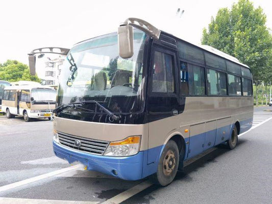사용된 Yutong 소형 버스 ZK6752D Yuchai 앞 엔진 좋은 여객 코치 30 좌석 103kw