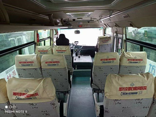 사용된 Dongfeng 버스 22 좌석은 소형 버스 EQ6660 Weichai 엔진 96kw 2020년 낮은 킬로미터 좋은 상태를 사용했습니다