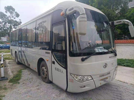 중고 코치 버스 XMQ6110 Kinglong 브랜드 55 좌석 Yuchai 엔진 양문