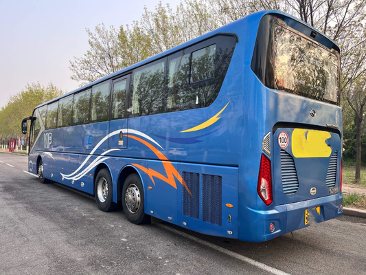 킹롱 버스 새로운 XMQ6135 사용된 코치는 56개 자리 LHD 전방 엔진 두배 축을 버스로 나릅니다