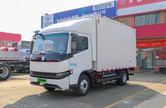 품질  Box Trucks Geely Pure Electric Lorry Truck New Energy Fuel 4*2 Van Box 4 Meters A/C 공장