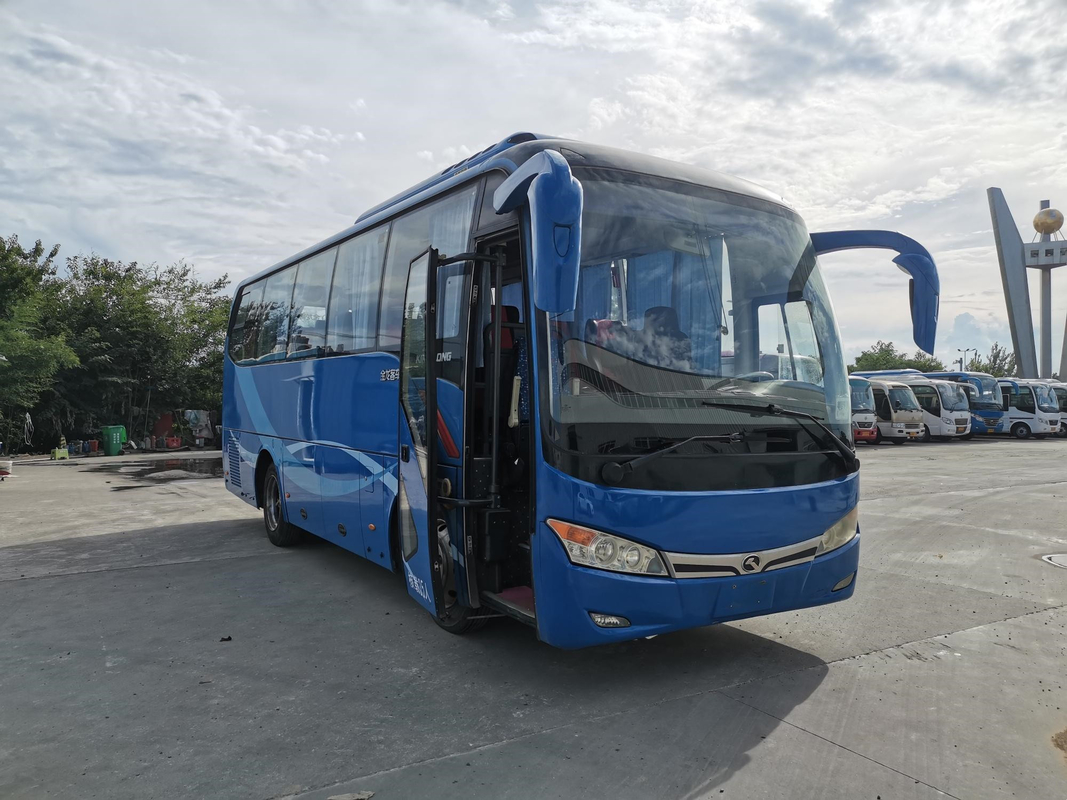 35 좌석 전기 YC4G 147 kw 에어백 중단 감독을 조종하는 XMQ6802 중고 버스 킹롱 왼쪽입니다