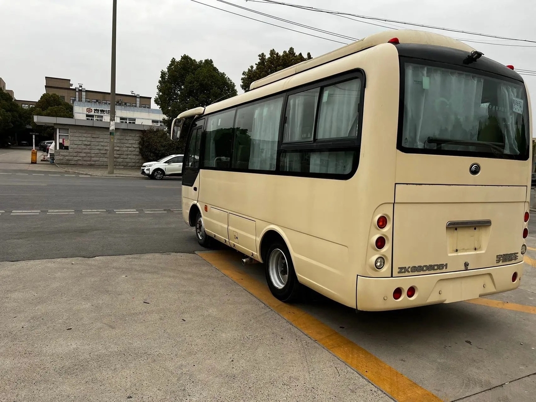 사용된 작은 감독 전방 엔진 19 자리 디젤 엔진 에어컨 초침 유통 버스 ZK6609D