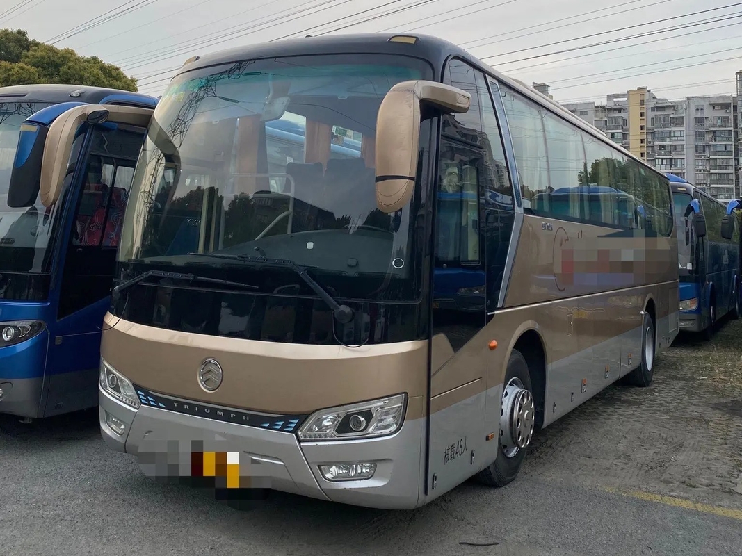 사용된 대형 버스 90% 새로운 48 자리 2번째 손은 황금용 XML6112 웨이차이 엔진 100km/ Ｈ를 운전합니다