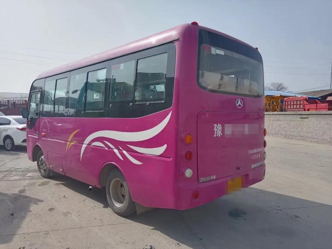 창문 RHD / LHD 이수주 엔진 2번째 손 JMC 버스 JMV6609를 미끄러지게 하는 문을 폴딩시키는 사용된 셔틀 밴 전방 엔진 19 자리