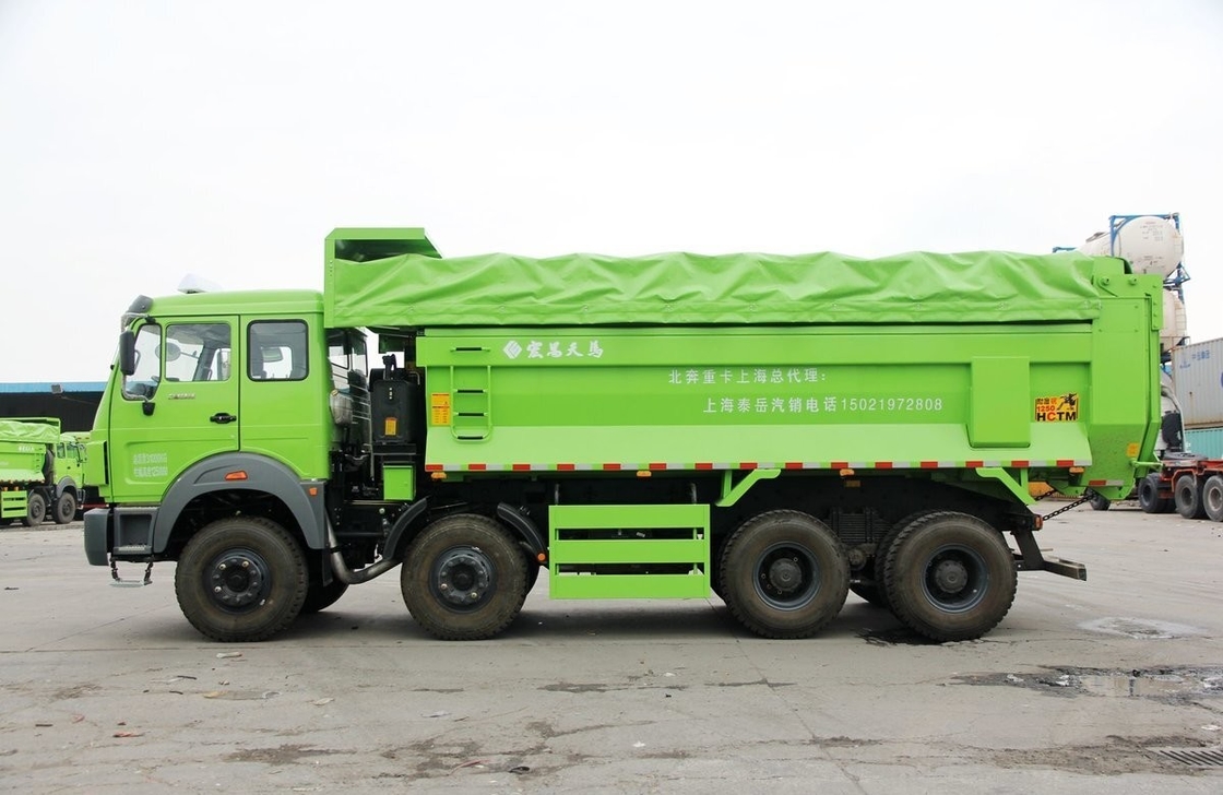 베이벤 8x4 매크 티퍼 중용 중량 트럭 1 대 반 줄 카비 12 타이어