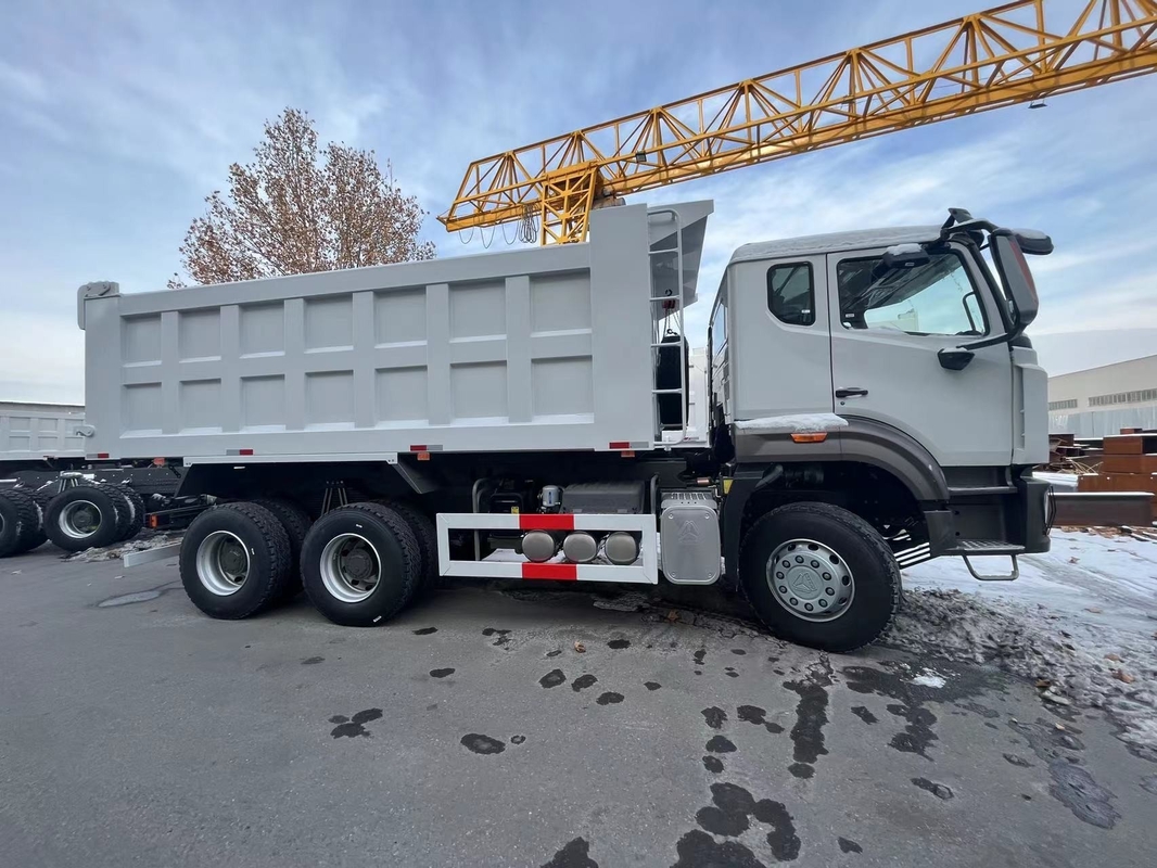 중고용 틱퍼 트럭 디젤 호우 6*4 덤퍼 380hp 웨이차이 호한 모델 20-40 톤 로딩 유로 3