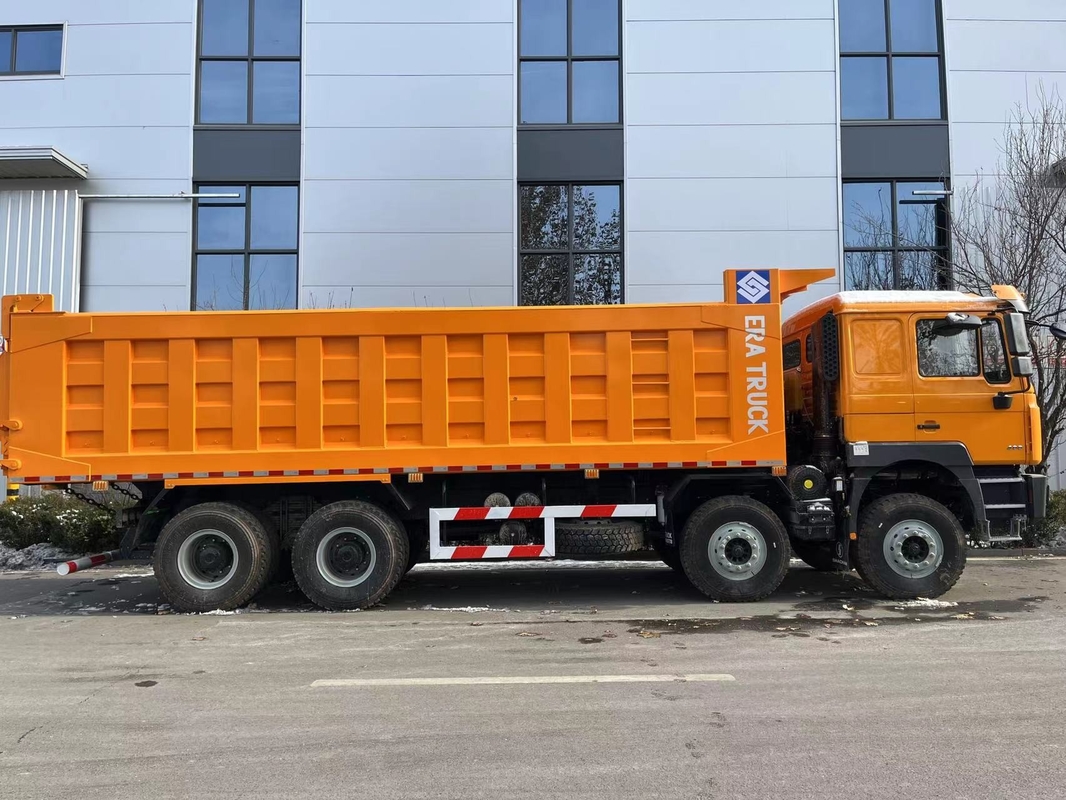 중고용 틱퍼 트럭 좋은 상태 샤크만 400hp 8*4 F3000 덤프 트럭 12 타이어 표준 객실