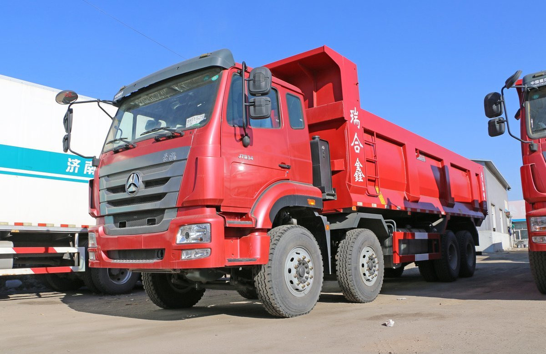 호우 시노 트럭 2022 호한 8*4 도로 운송 12 바퀴 340hp 단일 반 캐비