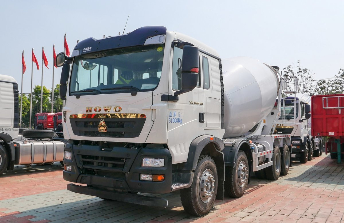호우 콘크리트 믹서 트럭 7.8 큐브 탱커 호우 TX 8*4 드라이브 모드 웨이차이 350hp