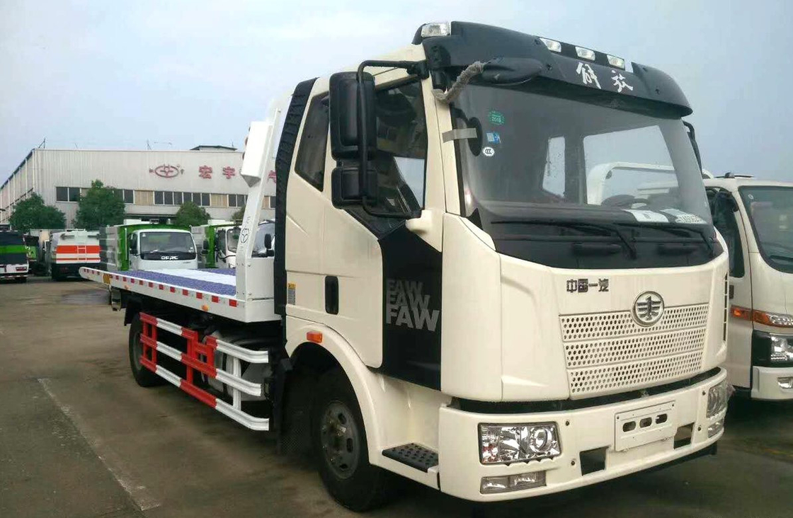 래커 류트럭 베드 FAW J6L 모델 단일 축 6 바퀴 160hp 3.5톤 LHD
