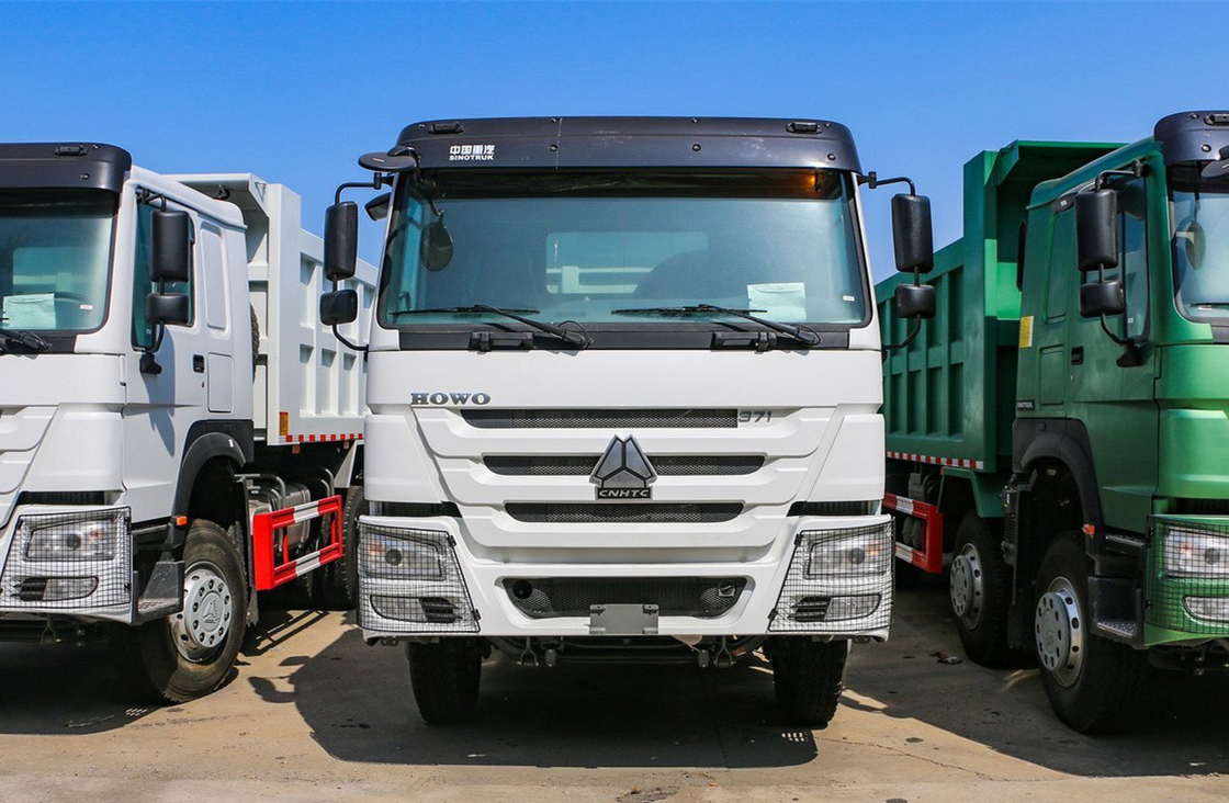시노 트럭 사용 6×4 덤프 트럭 호우 371hp 유로 3 아프리카에서 사용 6.8m 긴 상자