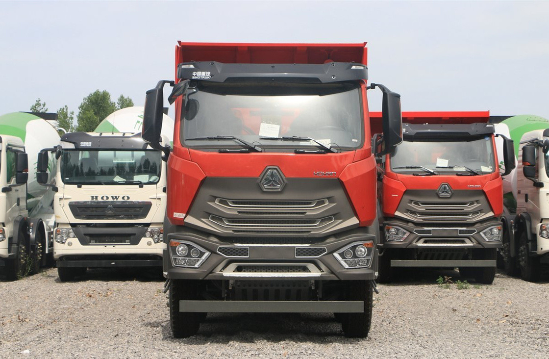 시노 트럭 60t 덤퍼 파워 디젤 엔진 440hp 호한 티퍼 8×4 광산 운송