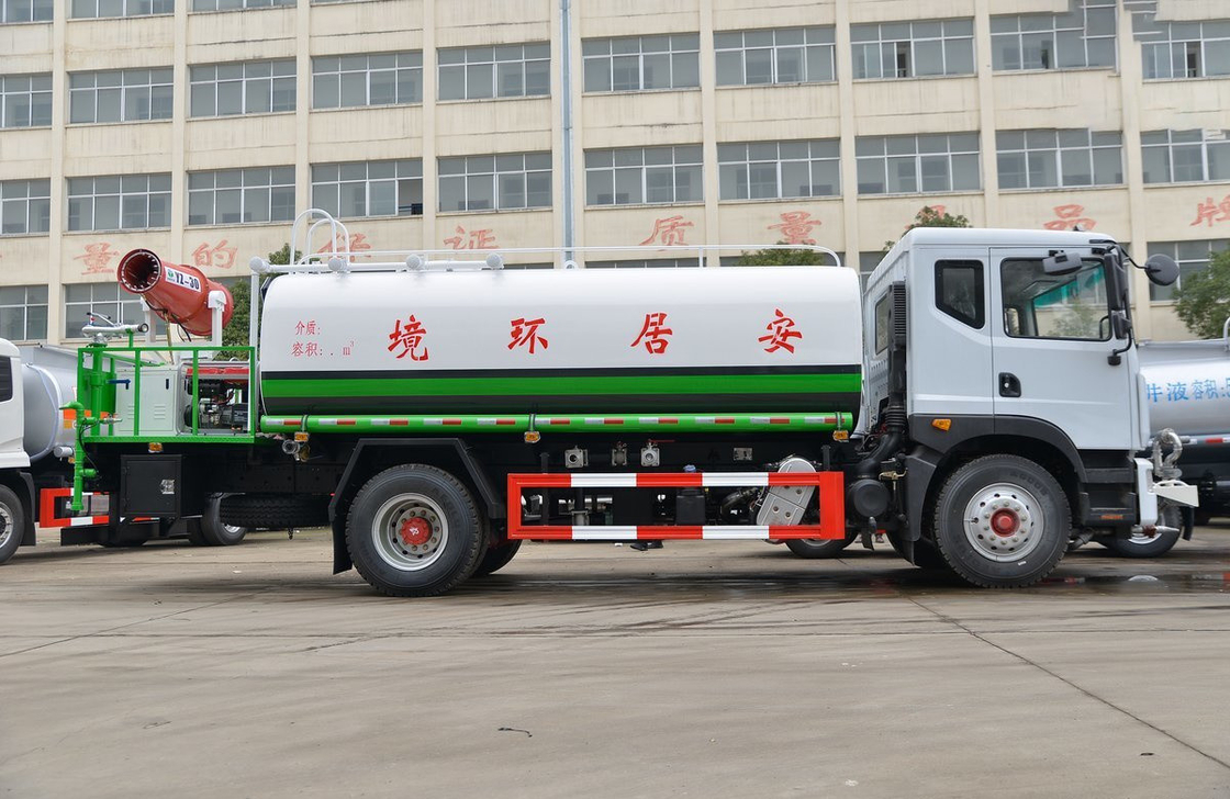거리 스프링클러 트럭 동펜 4×2 물 탱크 원자화장과 230hp 커민스 엔진