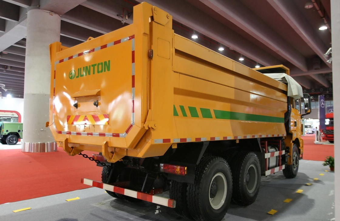 중국 덤프 트럭 판매용 U형 박스 샤크만 티퍼 웨이차이 290hp 엔진 단일 반 캐비
