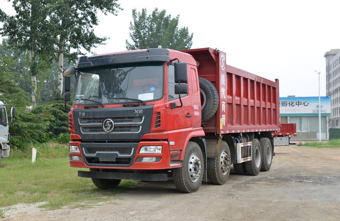 티퍼 트럭 덤퍼 중국 트럭 샤크만 X6 웨이차이 270hp 중량 8*4 전면 리프팅