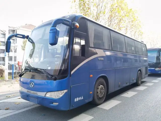 좌측 운전자 대용량 수하물 45석 대용량 KingLong 사용 된 여객 버스