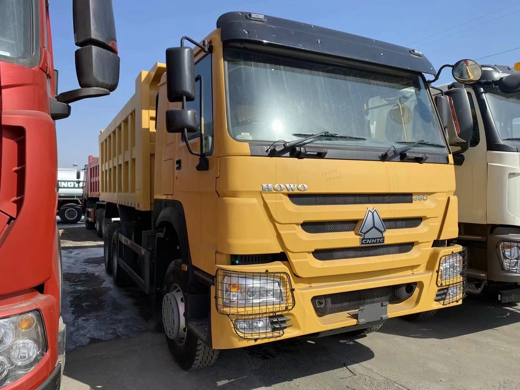호우 시노 트럭 2023 노란색 색상 6*4 드라이브 모드 웨이차이 380hp 오른쪽 핸드 드라이브 새 제품