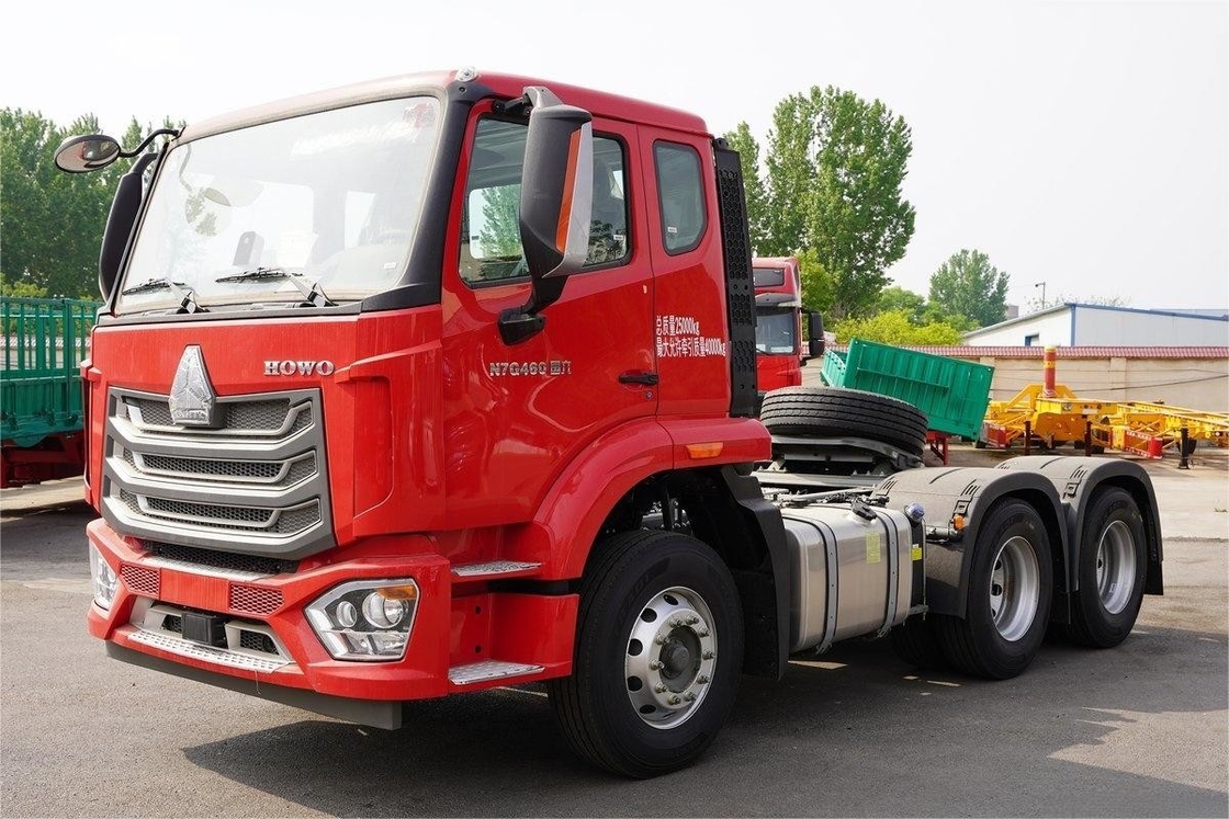시노트루크 호우 N7G 중형 트럭 단열 반 좌석 460HP 6X4 디젤 12단 트랙터