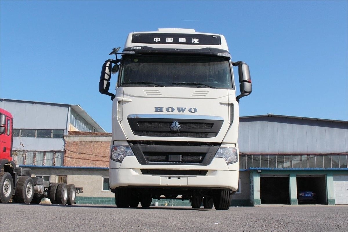 T7H HOWO 무거운 트럭, 에어 컨디셔너와 함께 에어 디플렉터, 500HP, 4X2 단일 축 트랙터