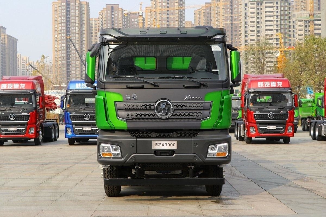 460HP 8X4 8m 확장 플래트 톱 대형 화물 상자 웨이차이 샤크만 X3000 모델 덤프 무거운 트럭